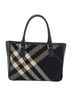 Burberry 100% Wool Solid Black Nova Check Wool Black Wool Handbag One size - photo 3