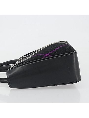 Burberry Nova Check Wool Black Wool Handbag (view 2)
