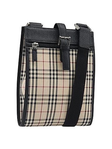 Burberry Nova Check Shoulder Bag Canvas Beige Canvas Shoulder Bag Bag (view 1)