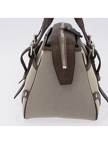 Burberry Nova Check Canvas Brown Canvas Handbag (view 2)