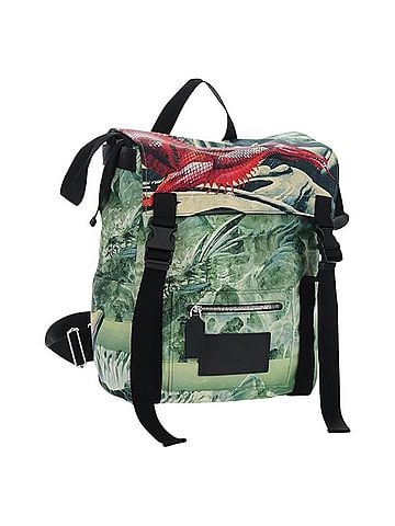 Valentino Garavani X Roger Dean Dragon Printed Nylon Green Nylon Backpack Bag (view 1)