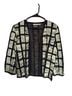 Yak Magik Floral Checkered-gingham Black White Blazer Size S - photo 1