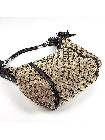 Gucci Gucci GUCCI Shoulder Bag GG Pattern Bamboo Canvas Brown 240261 Women's (view 2)
