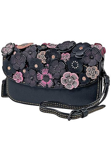 Coach Coach clutch bag, Tea Rose leather, black multicolor, 58181, women's. (view 1)