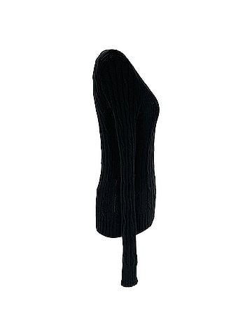Ralph Lauren Polo Ralph Lauren Cable-Knit Sweater in Black Cotton (view 2)