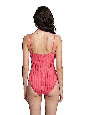 Kenneth Cole REACTION Coral Eyelet One-Piece Swimsuit One Piece Swimsuit (view 2)