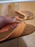 Tory Burch 100% Leather Orange Sandals Size 7 - photo 4