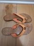 Tory Burch 100% Leather Orange Sandals Size 7 - photo 3