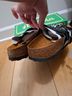 Betula 100% Leather Black Sandals Size 11 - photo 7