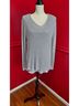 Chico's 52% Rayon 24% Metallic Fiber 15% Cotton 9% Acrylic 100% Polyester Gray Pullover Sweater Size 2 - photo 8