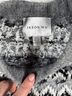 Jason Wu Fair Isle Gray Black White Pullover Sweater Size M - photo 4