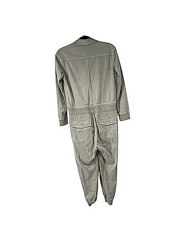 James Perse Mixed Media Utility Jumpsuit Overalls (view 2)