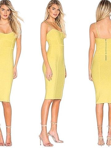 BCBGMAXAZRIA Bodycon Midi Dress Cocktail Dress (view 2)