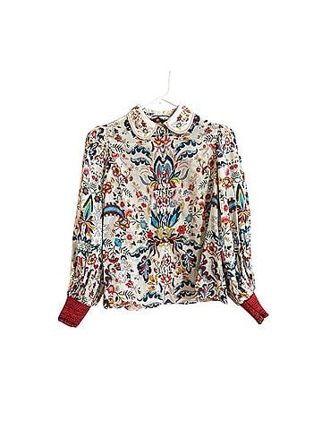 Alice + Olivia april Long Sleeve Blouse (view 1)