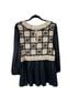 See and Be Seen 100% Polyester Black White Blouse Size M - photo 2