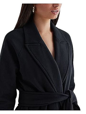 Express Belted Sweatshirt Trench Coat (view 2)