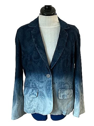 Chico's Platinun denim Blazer (view 1)