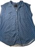 Jachs Girlfriend Floral Blue Button-Down Shirt Size L - photo 1