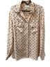 J.Crew 100% Silk Polka Dots Pink Black Button-Down Shirt Size 10 - photo 1