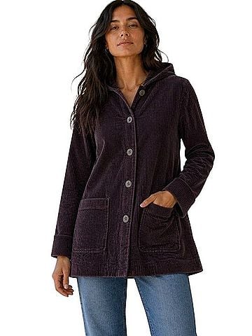 Heritage Tumbled Cord Coat Trenchcoat (view 1)