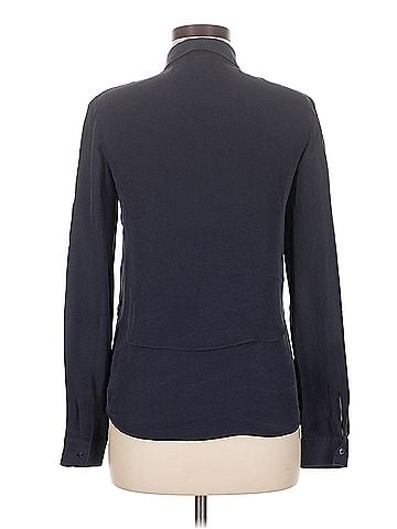 Theory Theory Long Sleeve Silk Top (view 2)