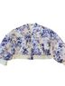 Anthropologie 100% Polyester Floral Blue White Jacket Size 3X - photo 1