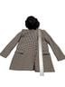 Mona Checkered-gingham Black White Coat Size M - photo 2