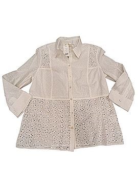 Tory Burch Patchwork Eyelet Long Sleeve T-Shirt (view 1)