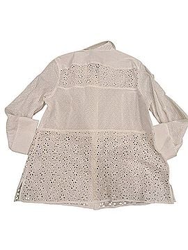 Tory Burch Patchwork Eyelet Long Sleeve T-Shirt (view 2)