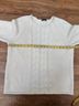 J.Crew 100% Cotton White Ivory Pullover Sweater Size L - photo 7