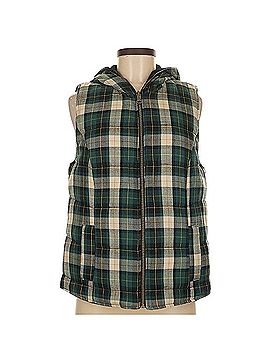 Pixley Plaid Hooded Vest (view 1)