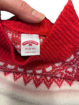 Holiday Time Yoke Pullover Sweater (view 2)