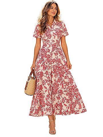 Sandro Josephine midi shirt dress Casual Dress (view 1)