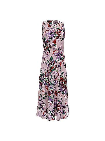 Kate Spade New York Kate Spade Floral Print Maxi Dress in Pink Polyester (view 1)