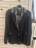 Tory Burch Solid Black Blazer Size L - photo 8