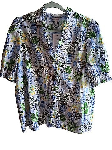 Crown & Ivy Short Sleeve Blouse (view 1)