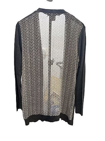 89th & Madison Longline Chevron Back Cardigan Sweater Sweater Vest (view 2)