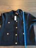 J.Crew 100% Cotton Black Jacket Size S - photo 7