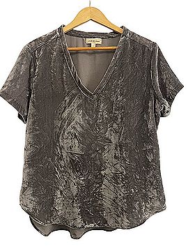 Cloth & Stone Velvet T-Shirt (view 1)