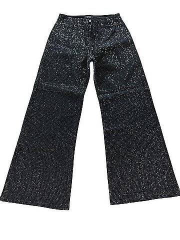 Akira Black Rhinestone Wide-Leg Jeans Jeans (view 1)