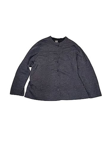 Eileen Fisher Double Knit Buttoned Cardigan Cardigan (view 1)