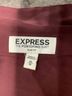 Express 100% Polyester Color Block Burgundy Express Long Sleeve Blouse Size M - photo 5