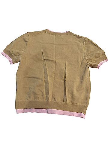 Zara Short-Sleeve V-Neck Cardigan Short Sleeve Henley (view 2)