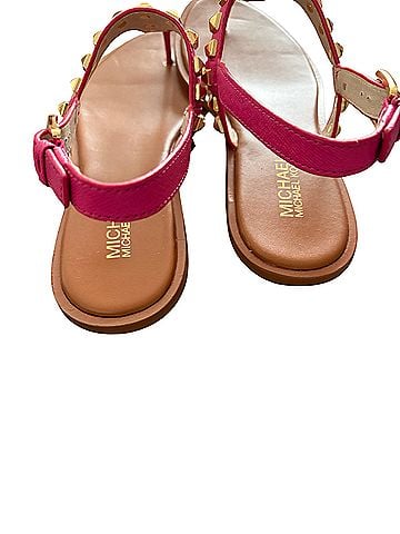MICHAEL Michael Kors Alexi Studded Flat Sandal Leather Sandals (view 2)
