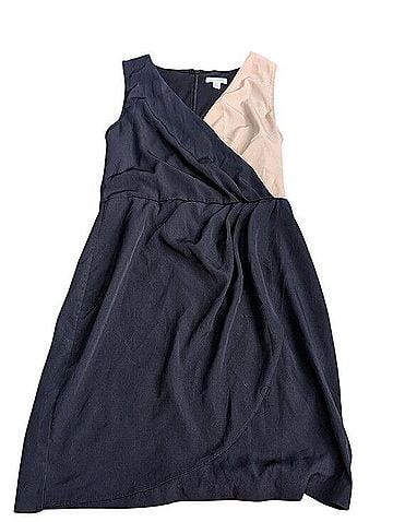 Charming Charlie Sleeveless Colorblock Wrap Dress Casual Dress (view 1)