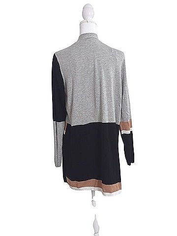 Madison Open-Front Colorblock Cardigan Cardigan (view 2)