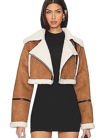 Adrienne Landau Quartz Faux Fur Jacket (view 1)