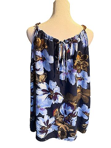 Como Black Sleeveless Blouse (view 2)
