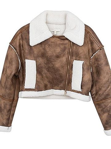 Adrienne Landau Quartz Faux Fur Jacket (view 2)