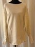 Berkley Jensen Solid Plaid White Brown Tan Pullover Sweater Size L - photo 7